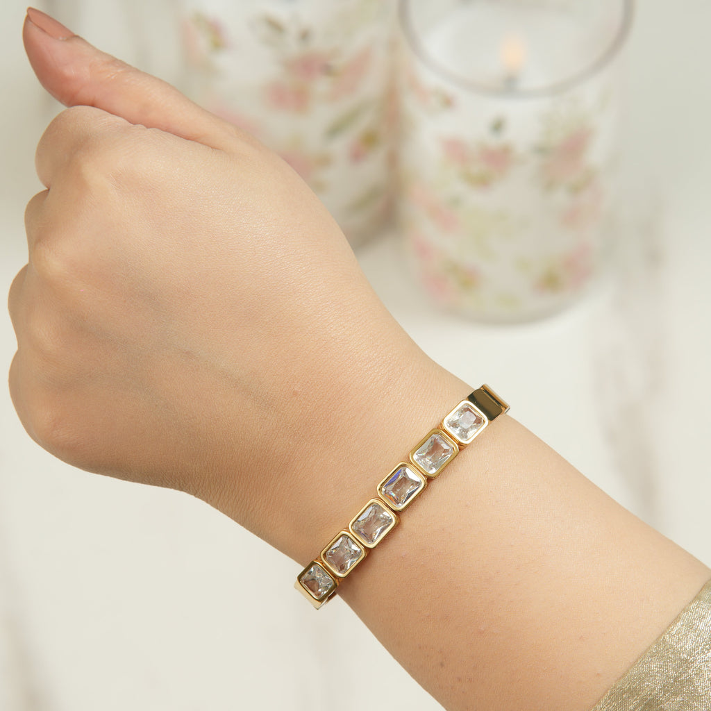 Elen Vintage Zircon Bangle
