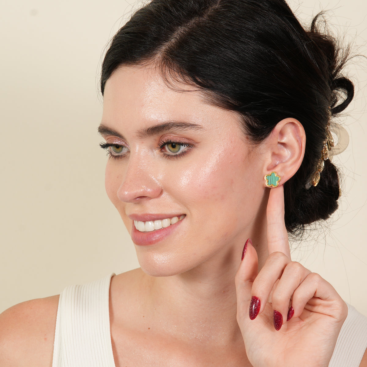 Lora Flower Clover Earings