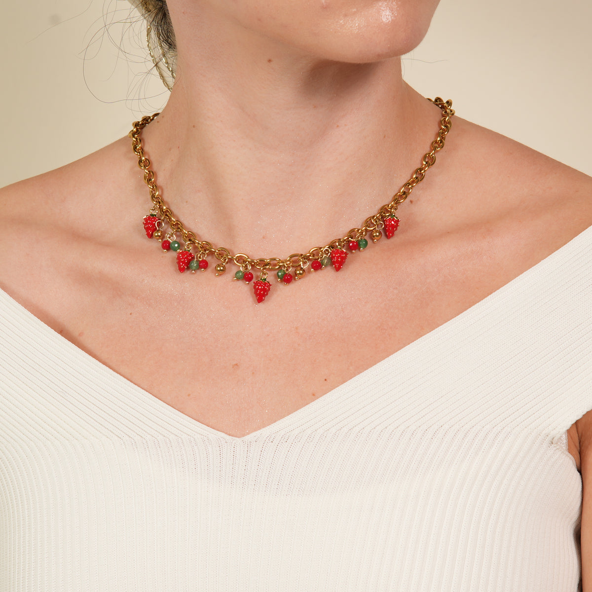 Haya All Strawberries Necklace