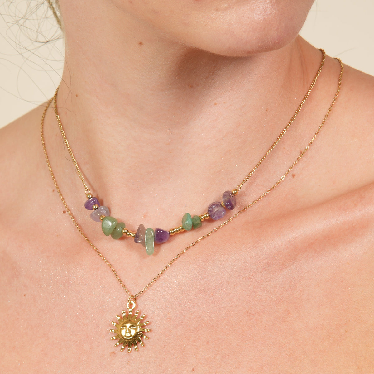 Eara Sun Beaded Necklace