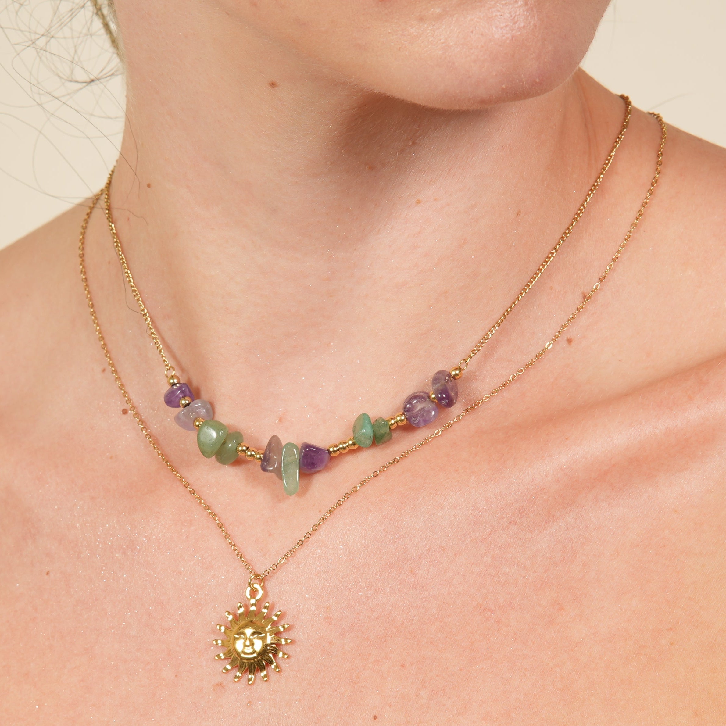 Eara Sun Beaded Necklace