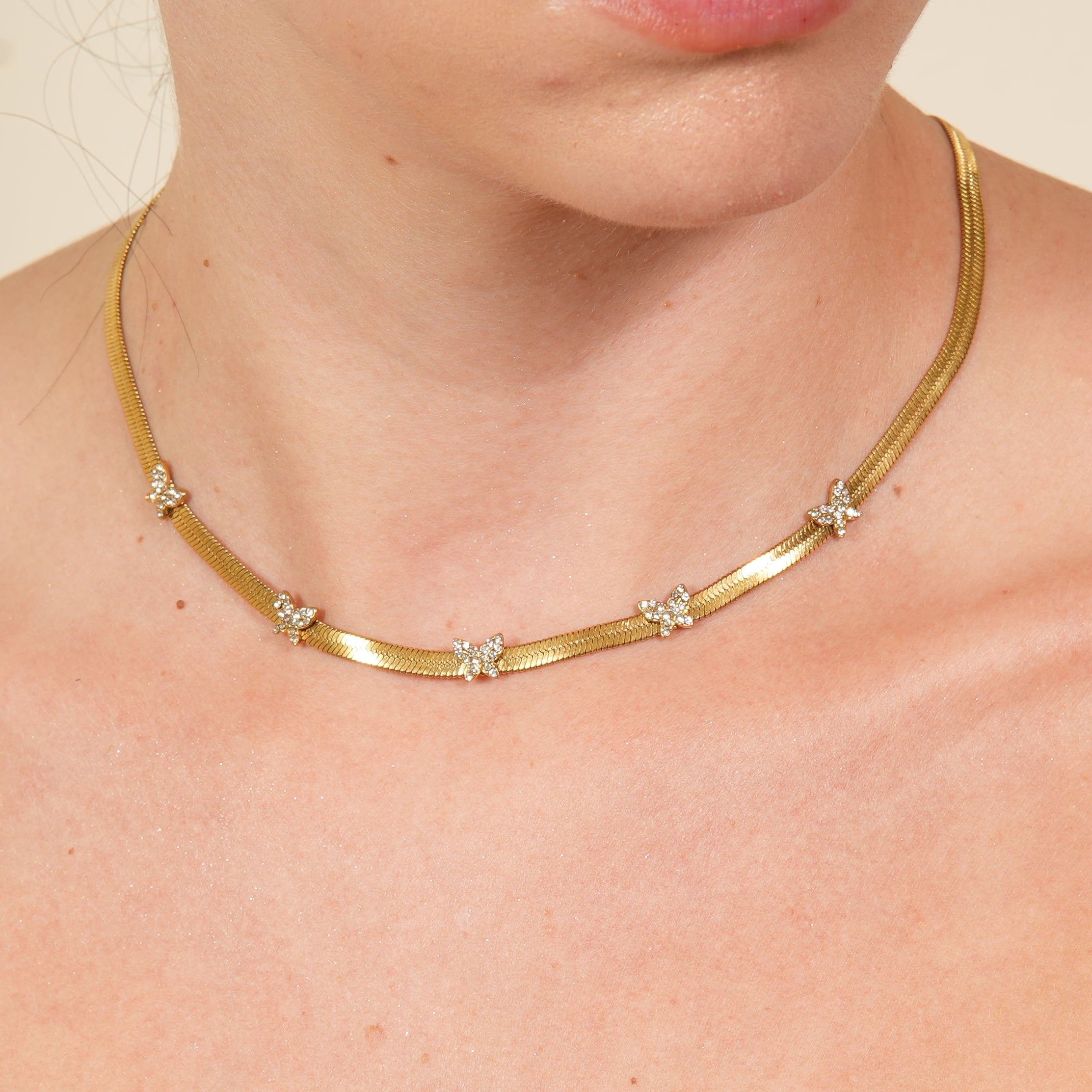 Ivia Shining Butterfly Necklace