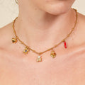 Biri charm necklace with a multilayer layered pendant design for women, a boho chic piece that adds effortless luxury and a confident fashion finish.