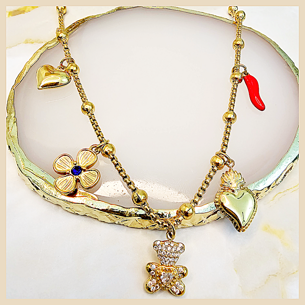 Biri layered charm necklace for women with stackable boho detail, perfect for shoppers who want a stylish, gift-worthy accessory with premium appeal.