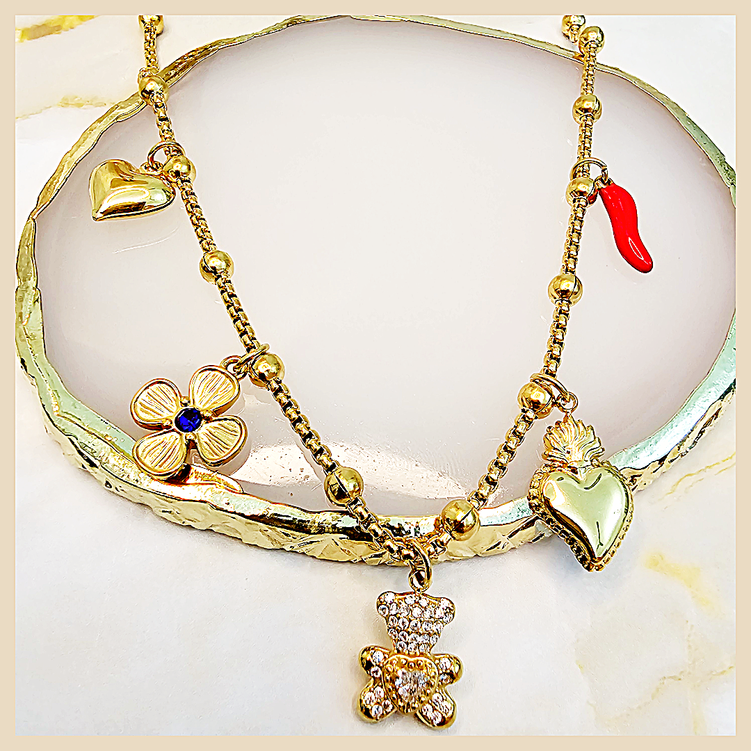 Biri layered charm necklace for women with stackable boho detail, perfect for shoppers who want a stylish, gift-worthy accessory with premium appeal.