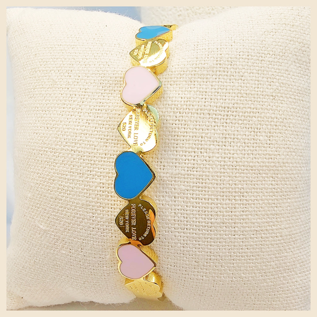 Bold Kaye colorful statement cuff bangle with a chunky silhouette, designed for women who want standout wrist style with a luxe feel.