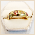 Charming Cari red heart CZ ring for women, a feminine bridal fashion piece that feels sweet, polished, and beautifully gift-worthy for special occasions.