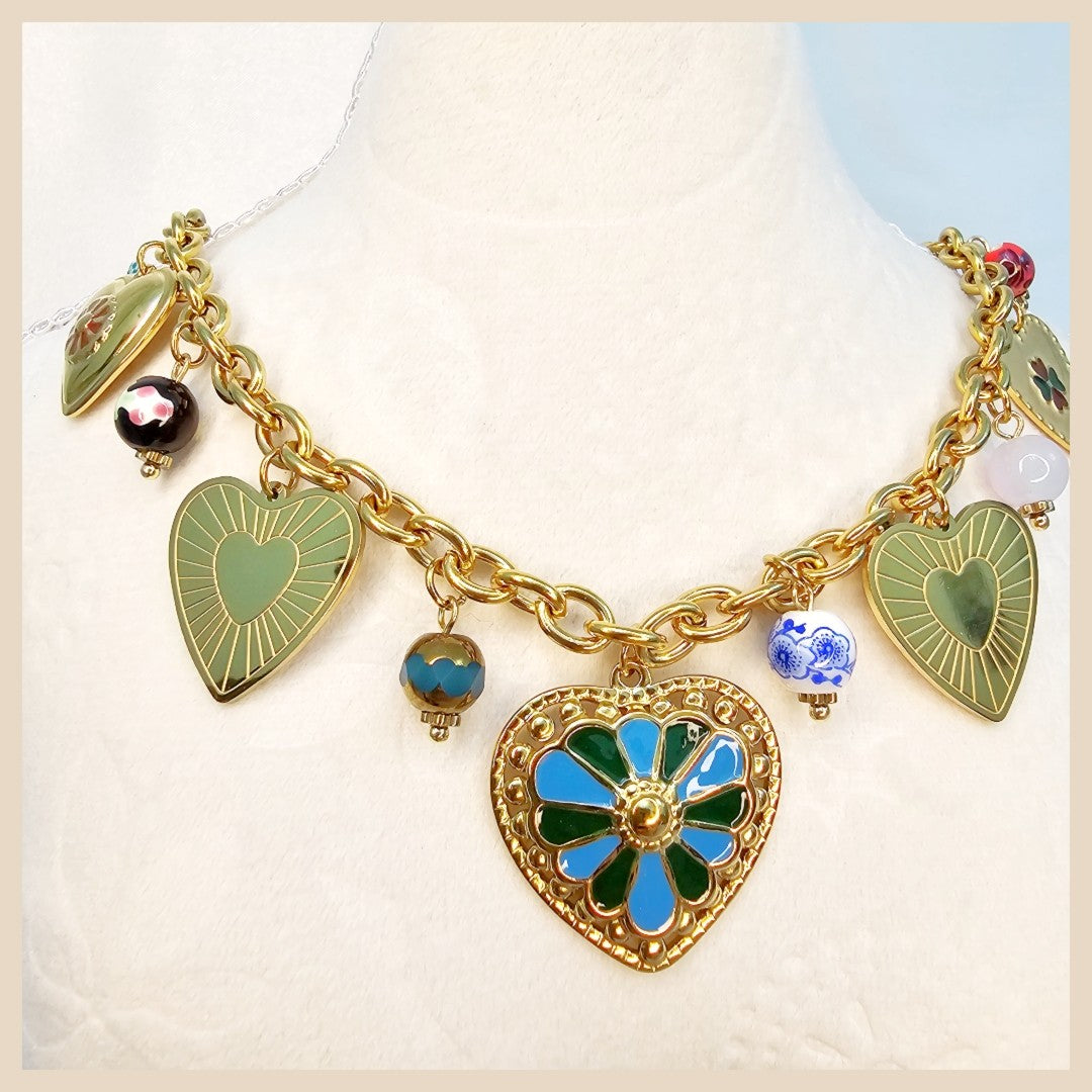 Dainty Heda blue teardrop charm necklace for women, offering everyday elegance and a subtle sparkle that feels effortlessly premium.