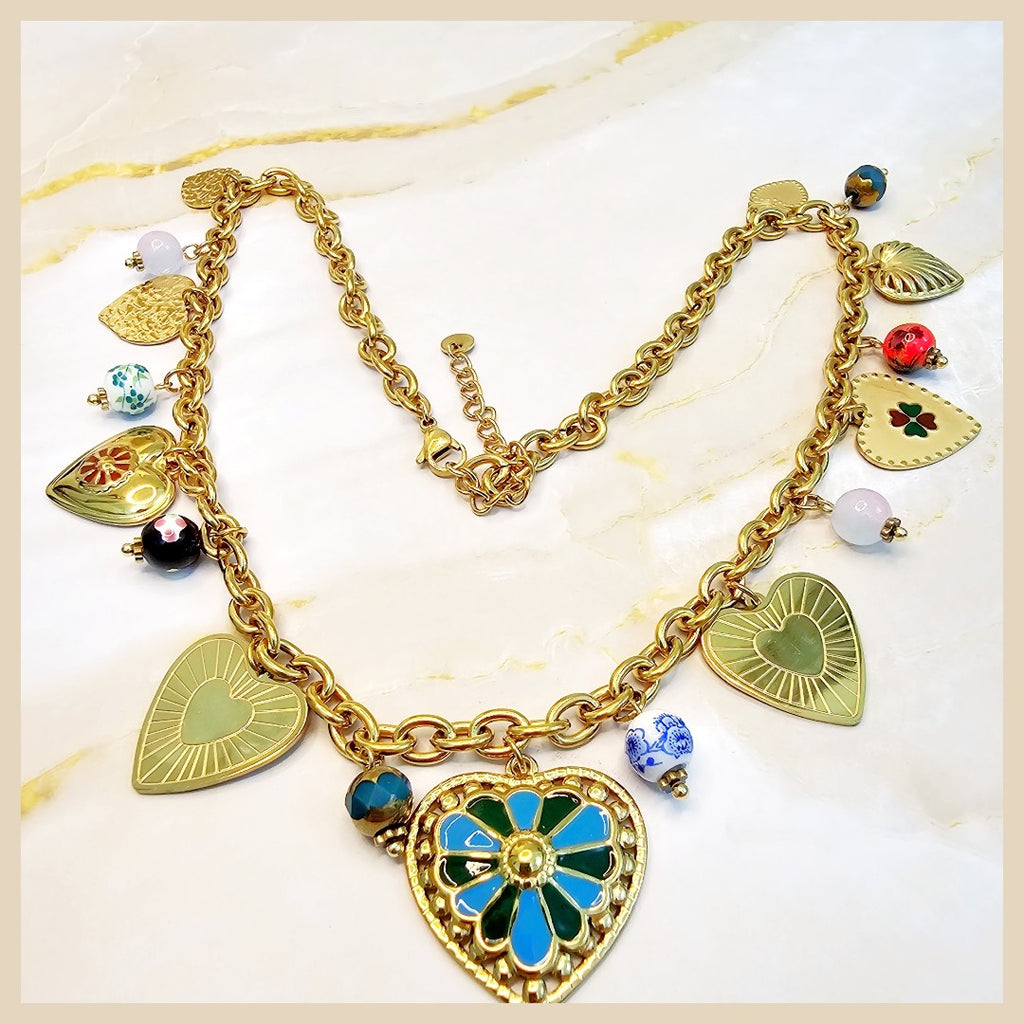 Designer Heda blue teardrop cubic zirconia necklace, a polished statement of elegance that enhances confidence and makes a lasting impression.