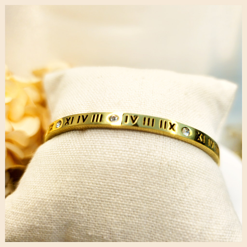 Elegant Tree of Life zircon stainless steel bangle by Alix, gift-ready for her with a meaningful design that suits anniversaries and celebrations.