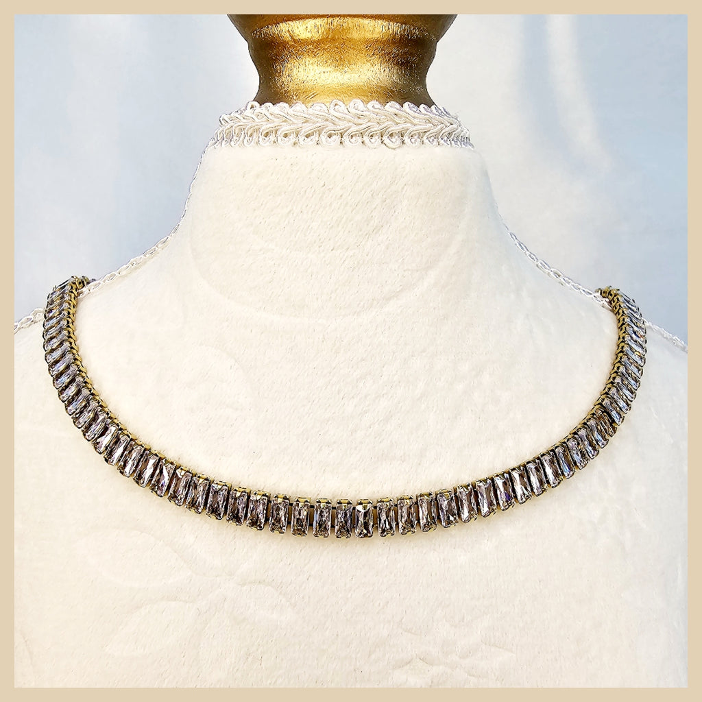 Elegant 18K gold plated zircon necklace crafted for anniversaries, symbolizing timeless beauty and meaningful luxury for women in the UAE.