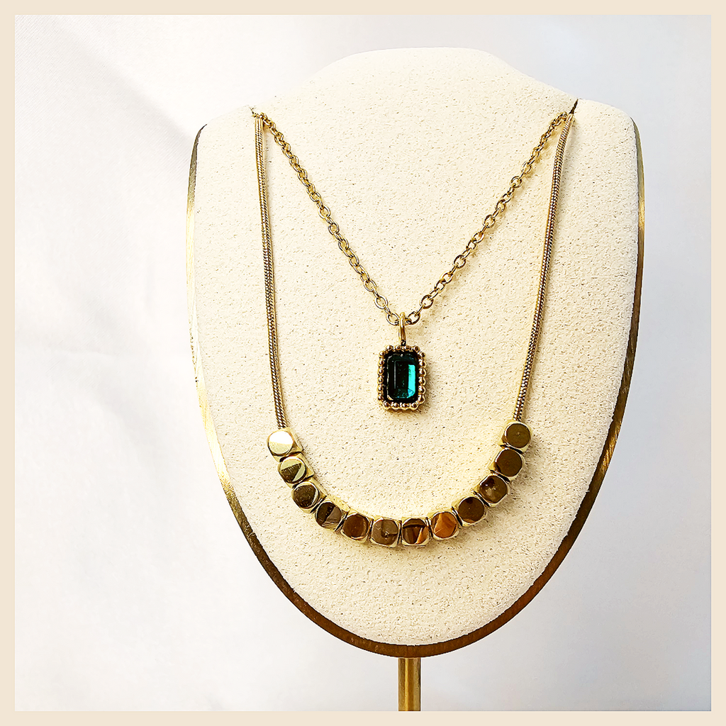 Handmade multilayer gold necklace crafted for women who appreciate fine details, timeless beauty, and elevated personal style.