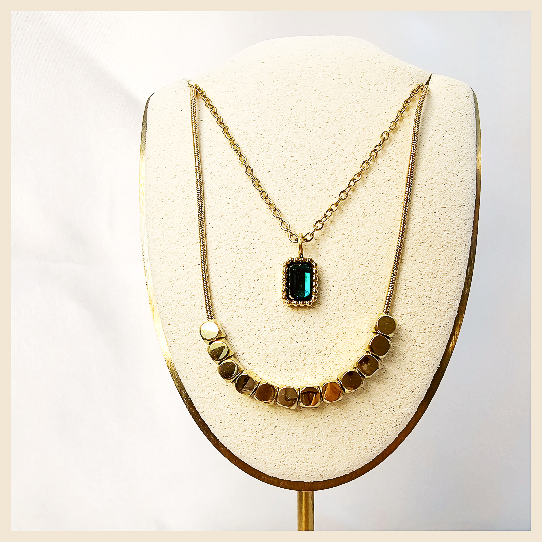 Handmade multilayer gold necklace crafted for women who appreciate fine details, timeless beauty, and elevated personal style.