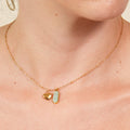 Heri 18k gold-plated African water necklace for women with a chunky tribal pendant, crafted to deliver bold luxury and confident style.