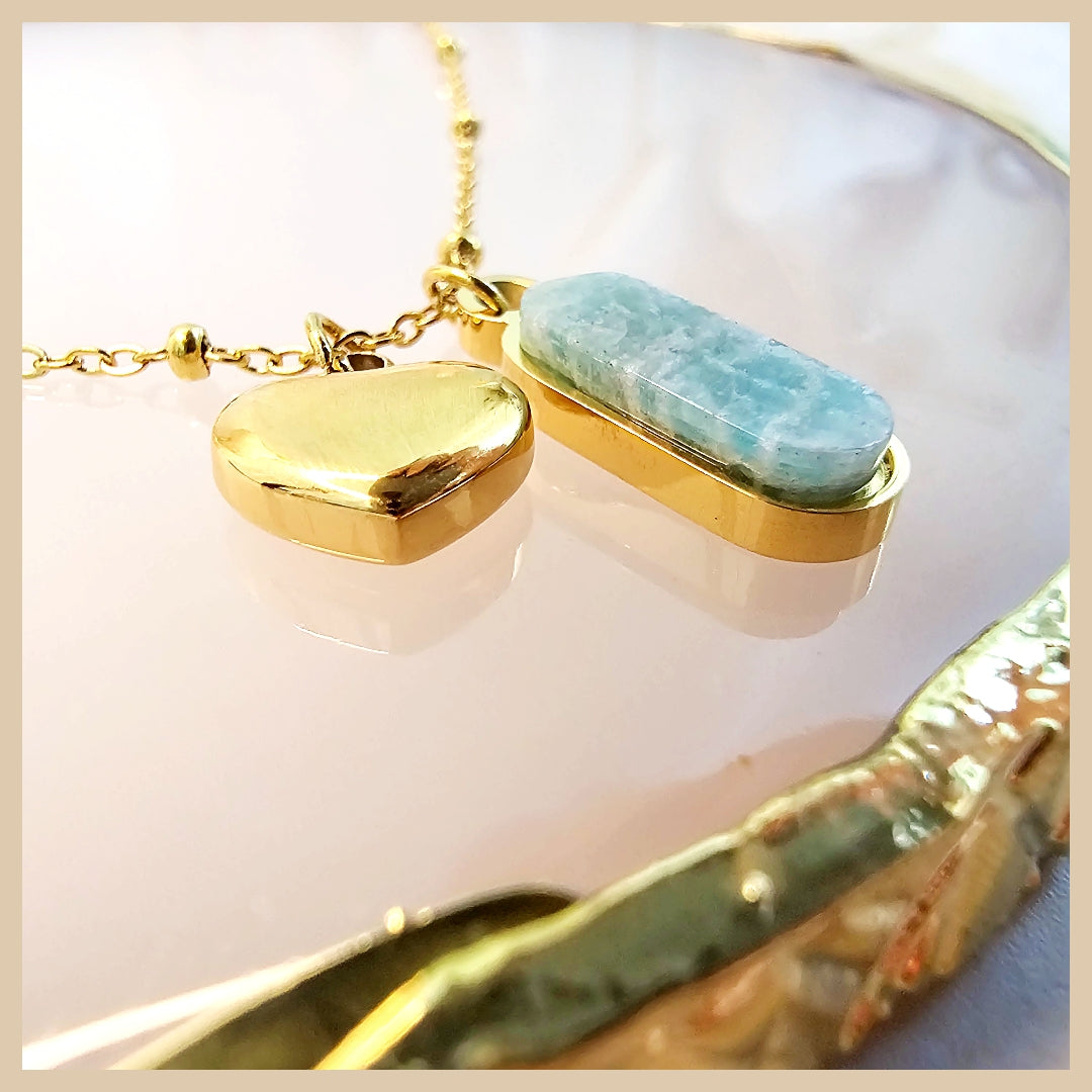 Heri 18k gold-plated African water necklace for women with a chunky tribal pendant, crafted to deliver bold luxury and confident style.