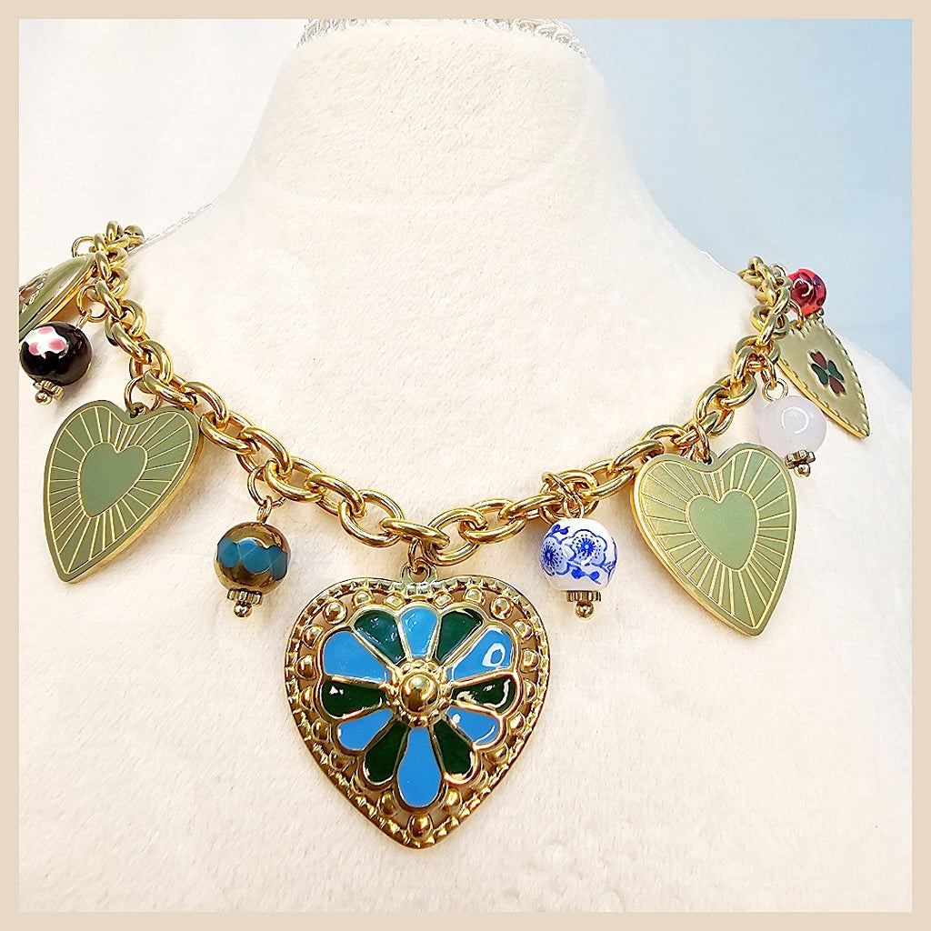 Luxury blue cubic zirconia teardrop necklace, an unforgettable gift for her for Eid, anniversaries, or a meaningful “just because” moment.