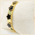 Luxury Keia petal clover bangle with crystal shine, gift-worthy and exclusive for women in the UAE who love premium jewellery with modern charm.