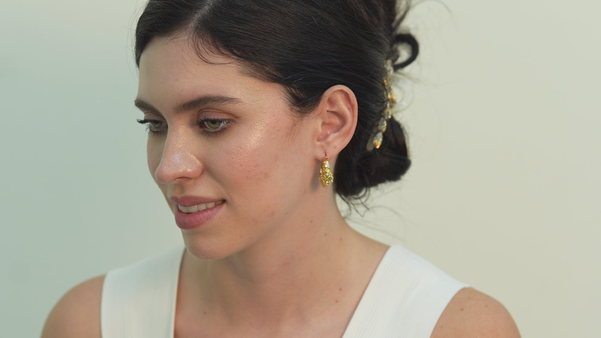 Edda Lattice Hoop Earings