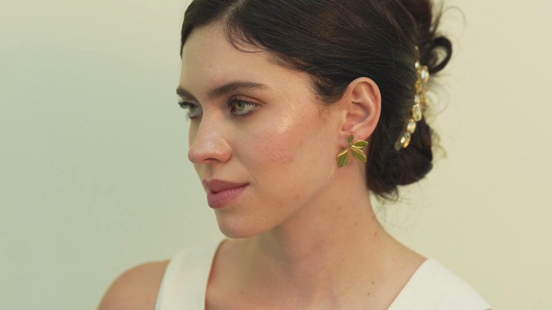 Enna Half Flower Earings