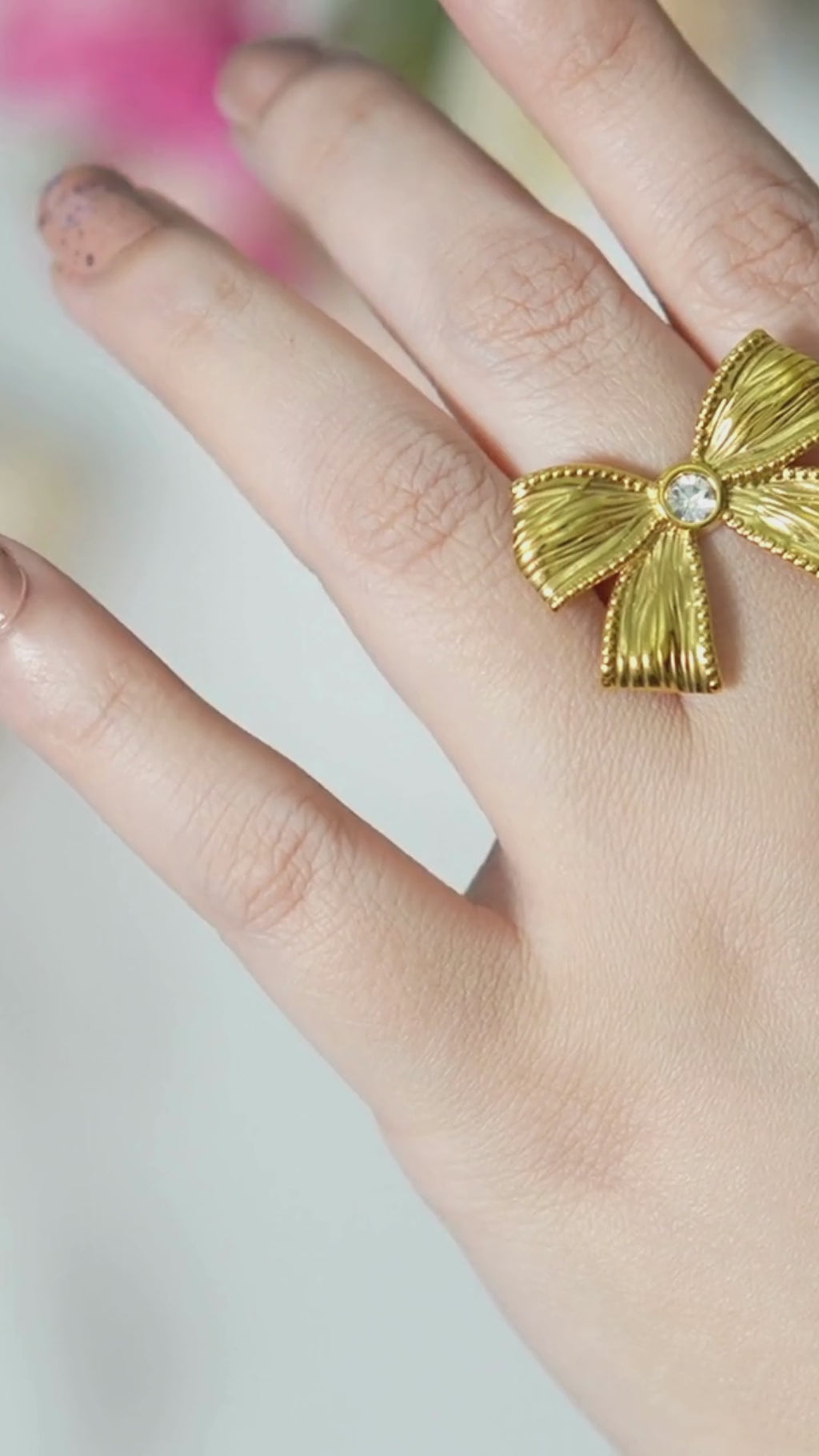 Lala Bow Stone Ring