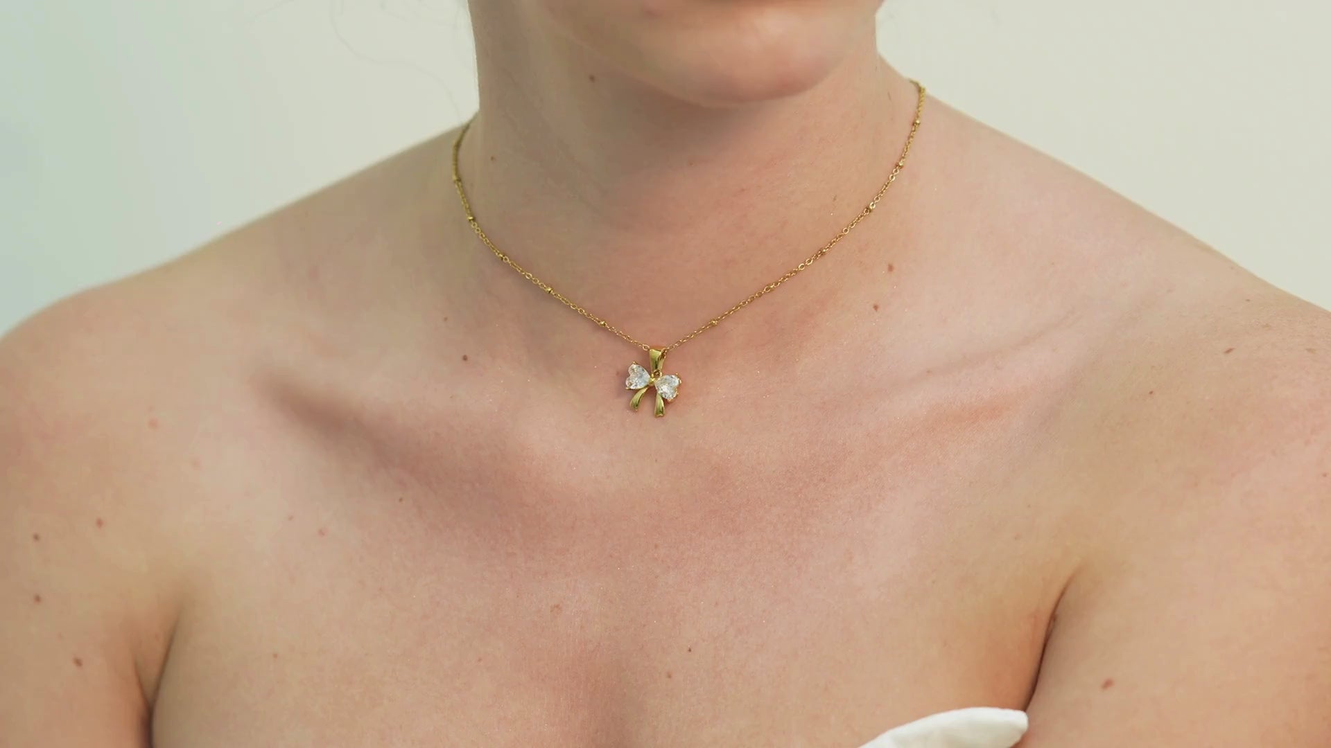 Itza Zircon Butterfly Necklace