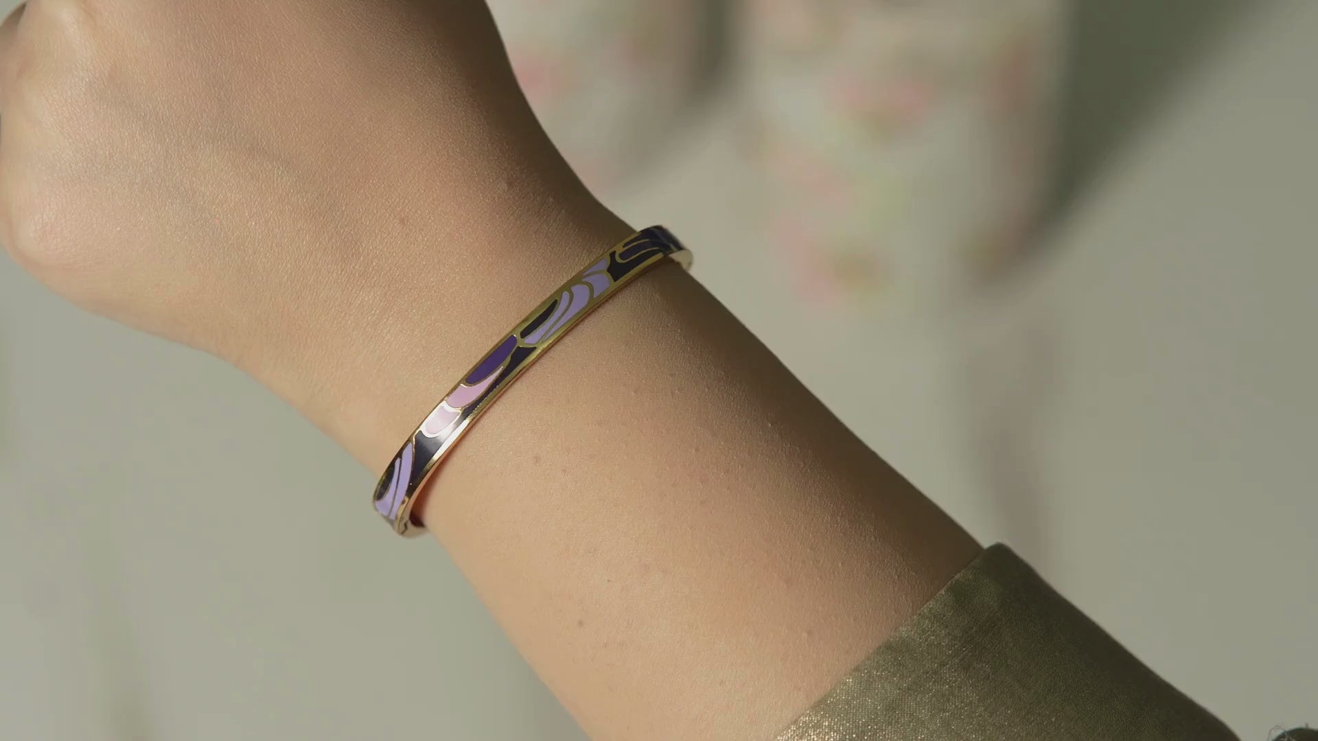 Blia Purple Enemal Bangle