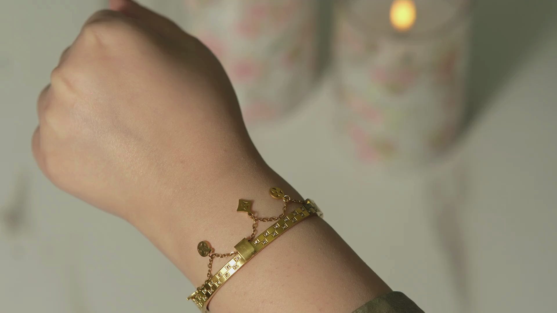 Lyla Hanging Charms Bangle