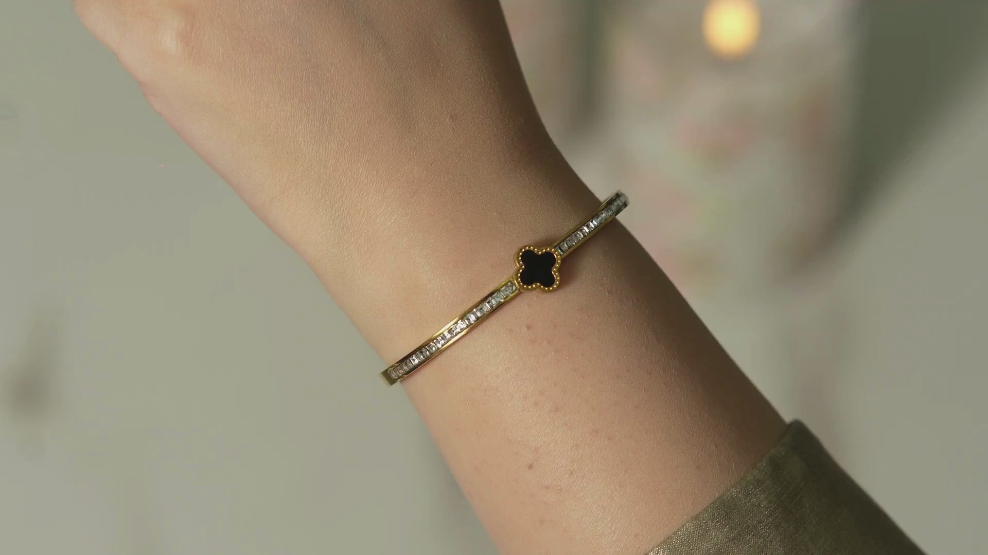 Kala Black Clover Bangle