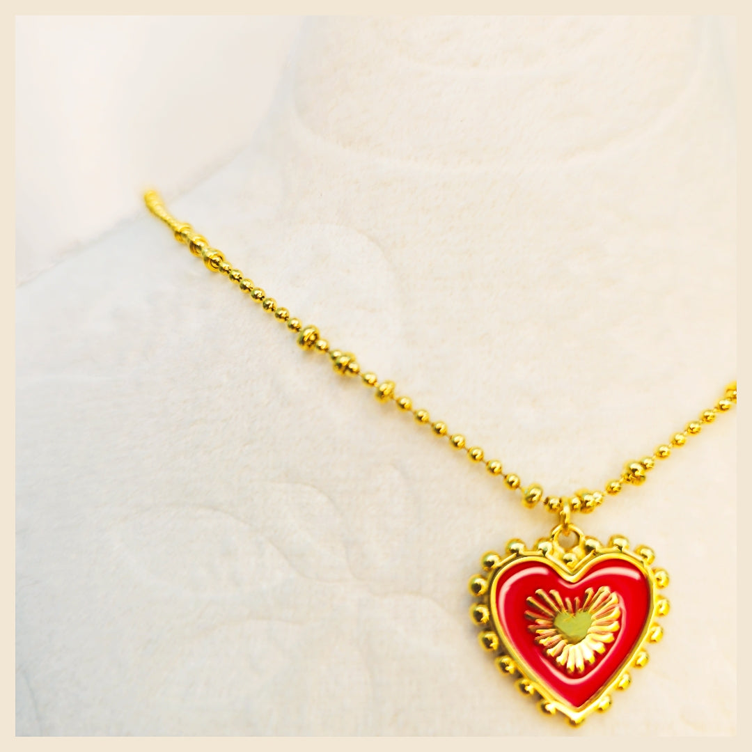 Open heart gold necklace showcasing a romantic and trendy design for women
