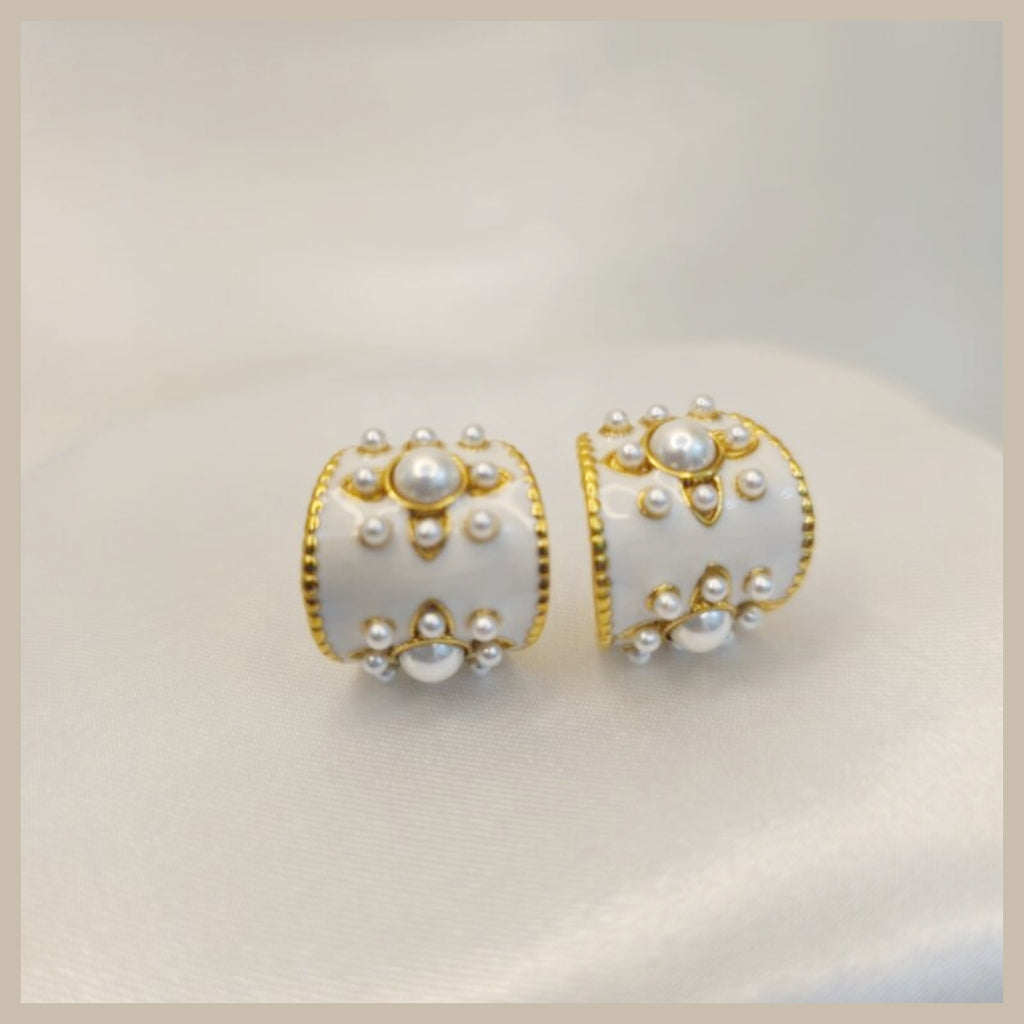Elle Pearl Accents Earings