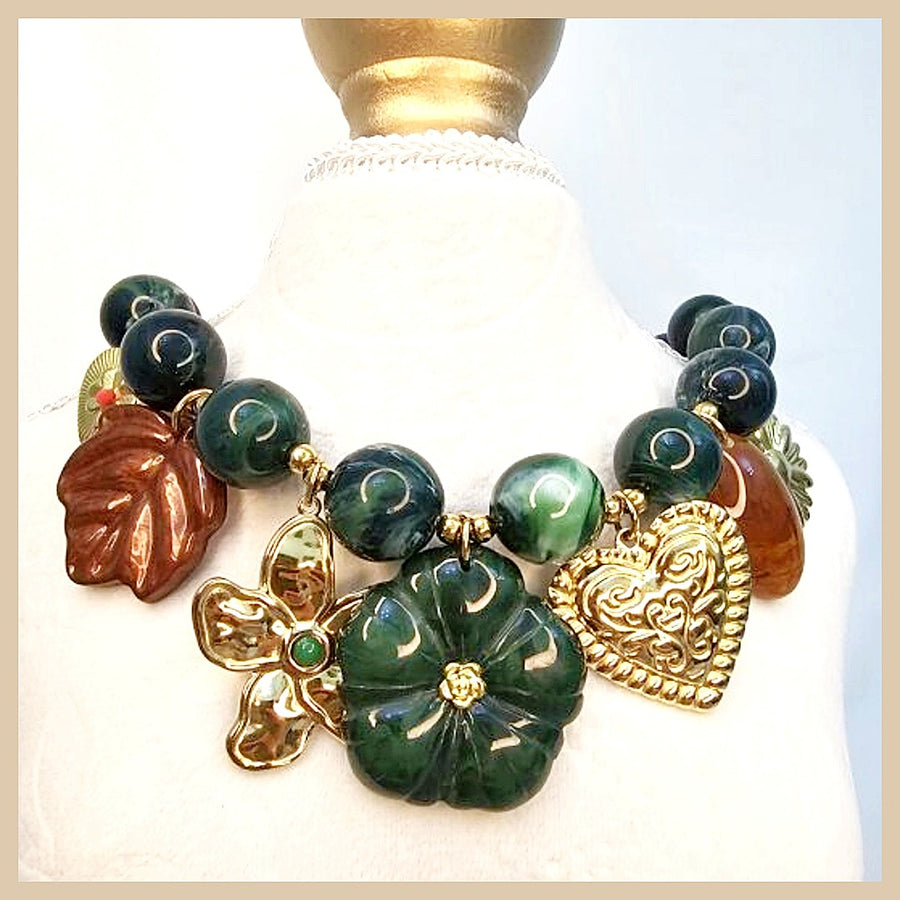 Hela Green Garnet Necklace