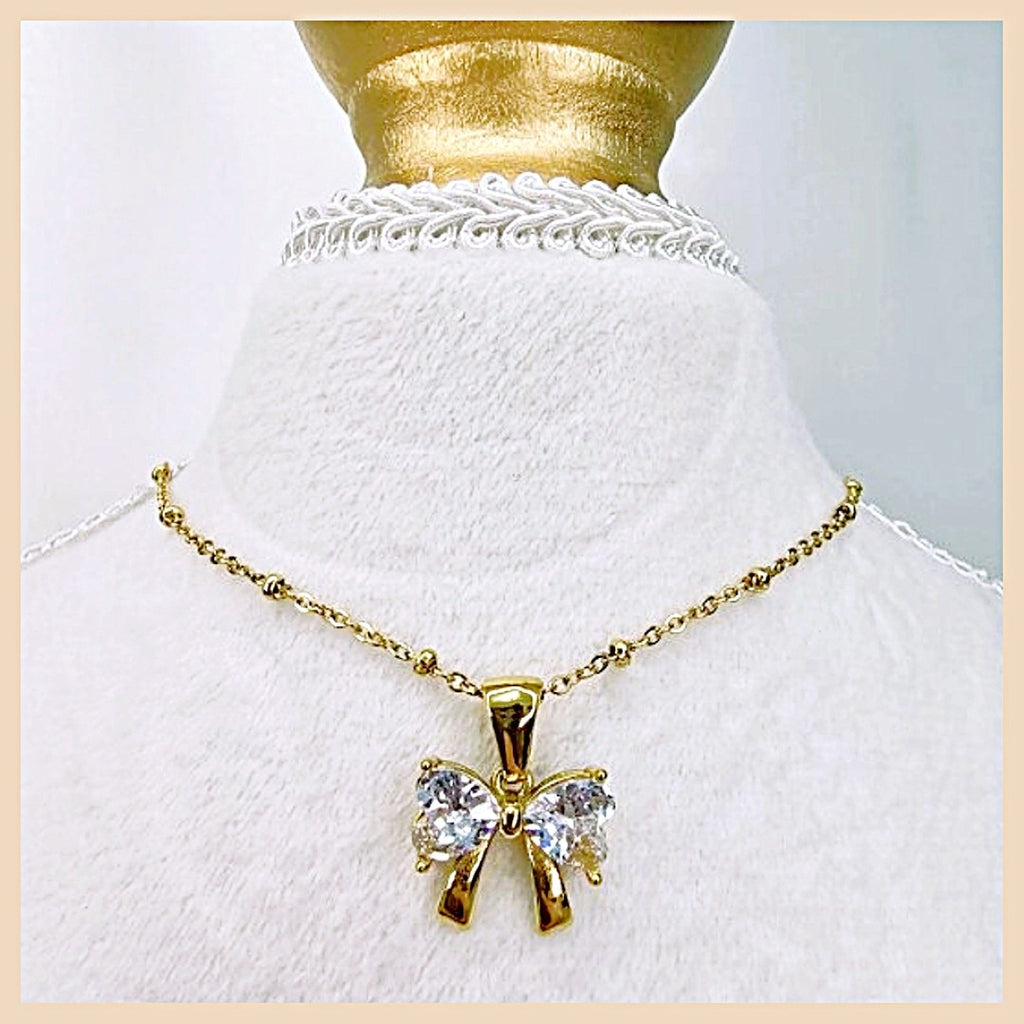 Itza Zircon Butterfly Necklace