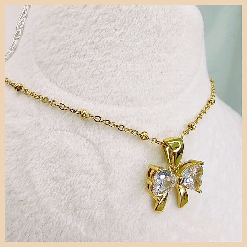 Itza Zircon Butterfly Necklace