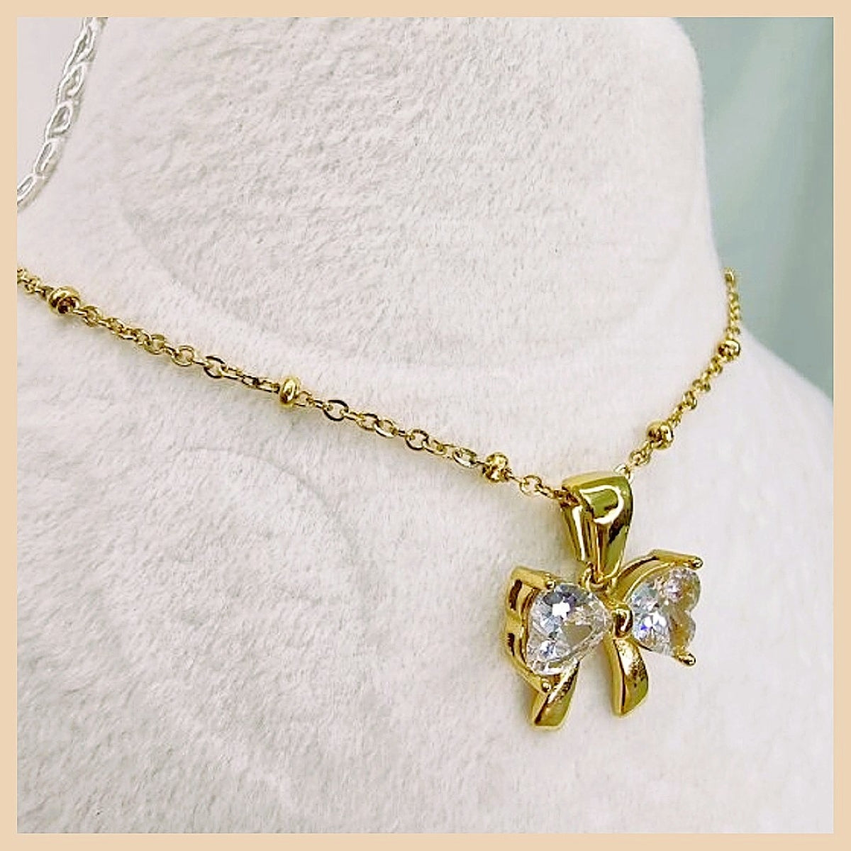 Itza Zircon Butterfly Necklace